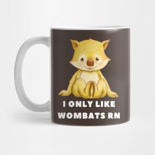 I Only Like Wombats Right Now Mug